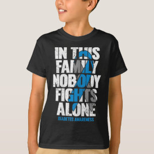 In November We Wear Blue T1d T2d Diabetic Diabetes T-Shirt