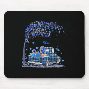 In november we wear blue truck diabetes awareness mouse pad