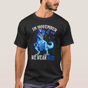 In November We Wear Blue Type 1 Diabetes Awareness T-Shirt
