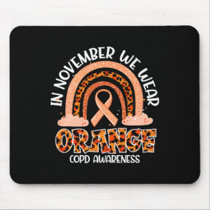 In November We Wear Orange Rainbow Crps Awareness Mouse Pad