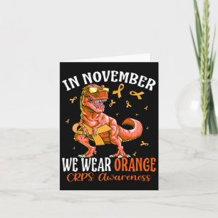 In November We Wear Orange Ribbon Crps Awareness D Card