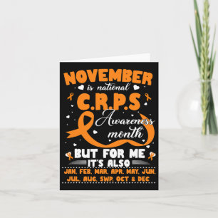 In November We Wear Orange Ribbon Crps Awareness M Card