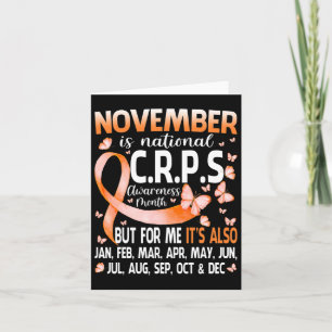 In November We Wear Orange Ribbon Crps Awareness M Card