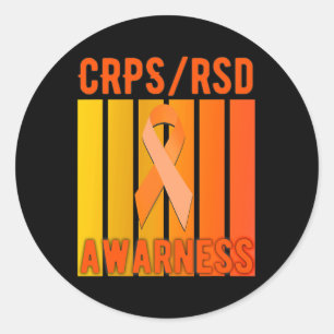 In November We Wear Orange Rsdcrps Awareness Crps Classic Round Sticker