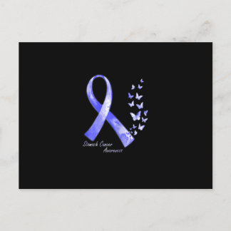 In November We Wear Periwinkle Ribbon Stomach Canc Postcard