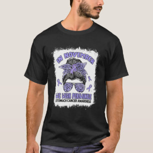 In November We Wear Periwinkle Stomach Cancer Awar T-Shirt