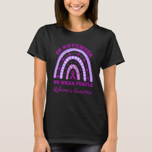 In November We Wear Purple Alzheimers Awareness Ra T-Shirt