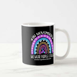In November We Wear Purple And Blue Emanuel Syndro Coffee Mug