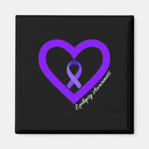 In November We Wear Purple Epilepsy Awareness Mont Magnet