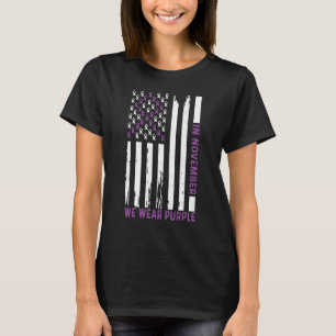 In November We Wear Purple For Alzheimer's Awarene T-Shirt