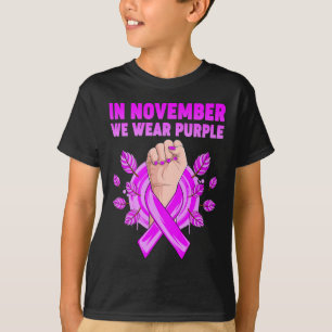 In November We Wear Purple Heimerheimer Awareness T-Shirt