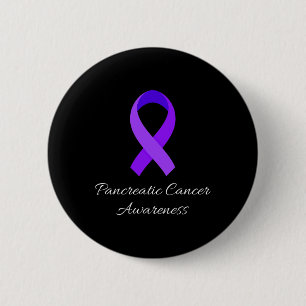 In November We Wear Purple Pancreatic Cancer Aware 6 Cm Round Badge