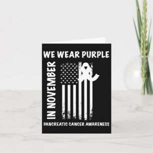In November We Wear Purple Pancreatic Cancer Aware Card
