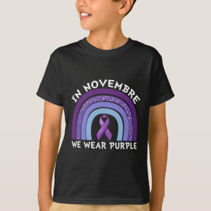 In November We Wear Purple Pancreatic Cancer Aware T-Shirt