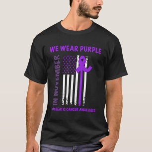 In November We Wear Purple Pancreatic Cancer Aware T-Shirt