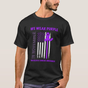 In November We Wear Purple Pancreatic Cancer Aware T-Shirt