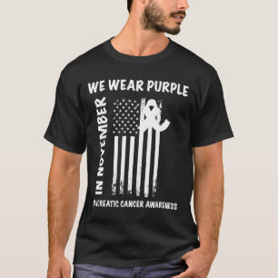 In November We Wear Purple Pancreatic Cancer Aware T-Shirt