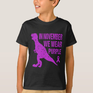 In November We Wear Purple Pancreatic Cancer Aware T-Shirt