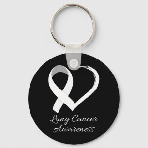 In November We Wear White Lung Cancer Awareness Mo Key Ring
