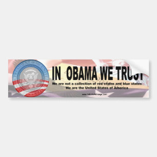 In Obama we trust 2 copy Bumper Sticker