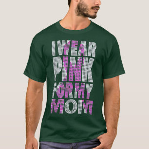 In October I Wear Pink My Mum Breast Cancer Bling  T-Shirt