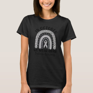 In October We Wear Grey Leopard Rainbow Dyslexia A T-Shirt