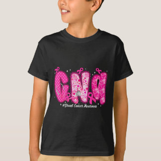 In October We Wear Nk Cna Nurse Breast Cancer Awar T-Shirt