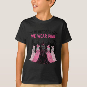 In October We Wear Nk Halloween Breast Cancer Awar T-Shirt
