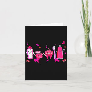 In October We Wear Nk Tooth Dental Breast Cancer A Card