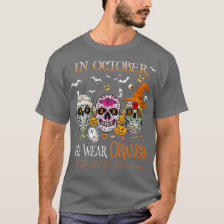 In October We Wear Orange ADHD Awareness 3 T-Shirt