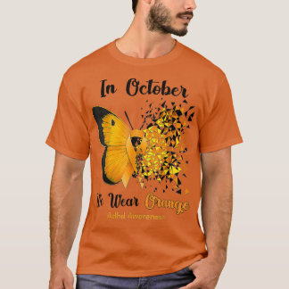In October We Wear Orange ADHD Awareness 853 T-Shirt