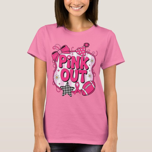 In October We Wear Pink Awareness T-Shirt (Front)