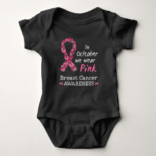 In October we wear pink Breast Cancer Awareness Baby Bodysuit