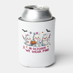 in october we wear pink breast cancer awareness Cl Can Cooler