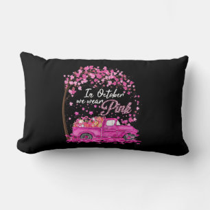 In October We Wear Pink Breast Cancer Awareness Gi Lumbar Cushion