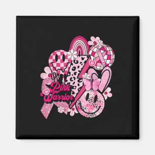 In October We Wear Pink Breast Cancer Awareness Ha Magnet