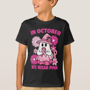 In October We Wear Pink Breast Cancer Awareness Ha T-Shirt