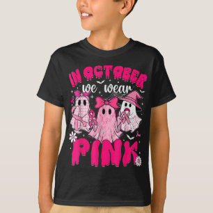 In October We Wear Pink Breast Cancer Awareness Ha T-Shirt