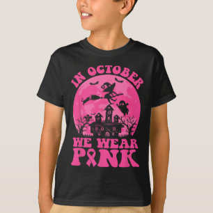In October We Wear Pink Breast Cancer Awareness Ri T-Shirt