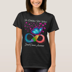 In October We Wear Pink Breast Cancer Butterfly T-Shirt