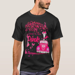 In October We Wear Pink Breast Cancer gift idea ga T-Shirt