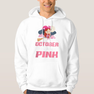 In October We Wear Pink Breast Cancer Hallo Hoodie