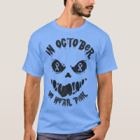 In October We Wear Pink Breast Cancer Jackolantern
