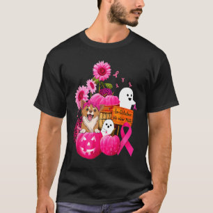 In October We Wear Pink Chihuahua Dog Breast Cance T-Shirt