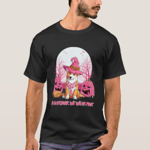 In October We Wear Pink Corgi Halloween Costume T-Shirt