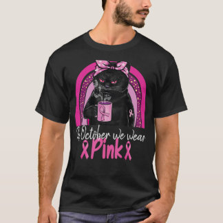 In October We Wear Pink Cute Cat Breast Classic T-Shirt