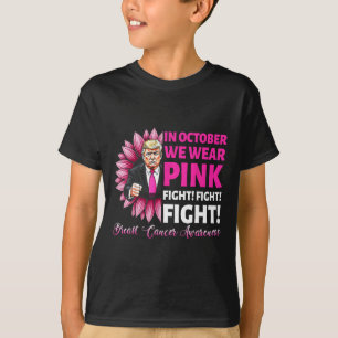 In October We Wear Pink Fight Breast Cancer Awaren T-Shirt