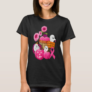 In October We Wear Pink Ghosts & Pumpkins For Brea T-Shirt