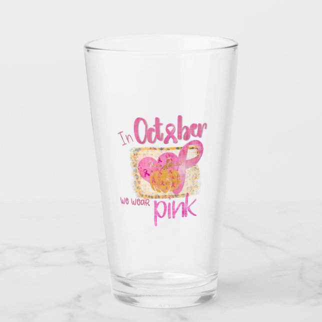In October We Wear Pink Glass (Front)