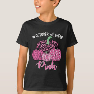 In October We Wear Pink Halloween Breast Cancer Aw T-Shirt